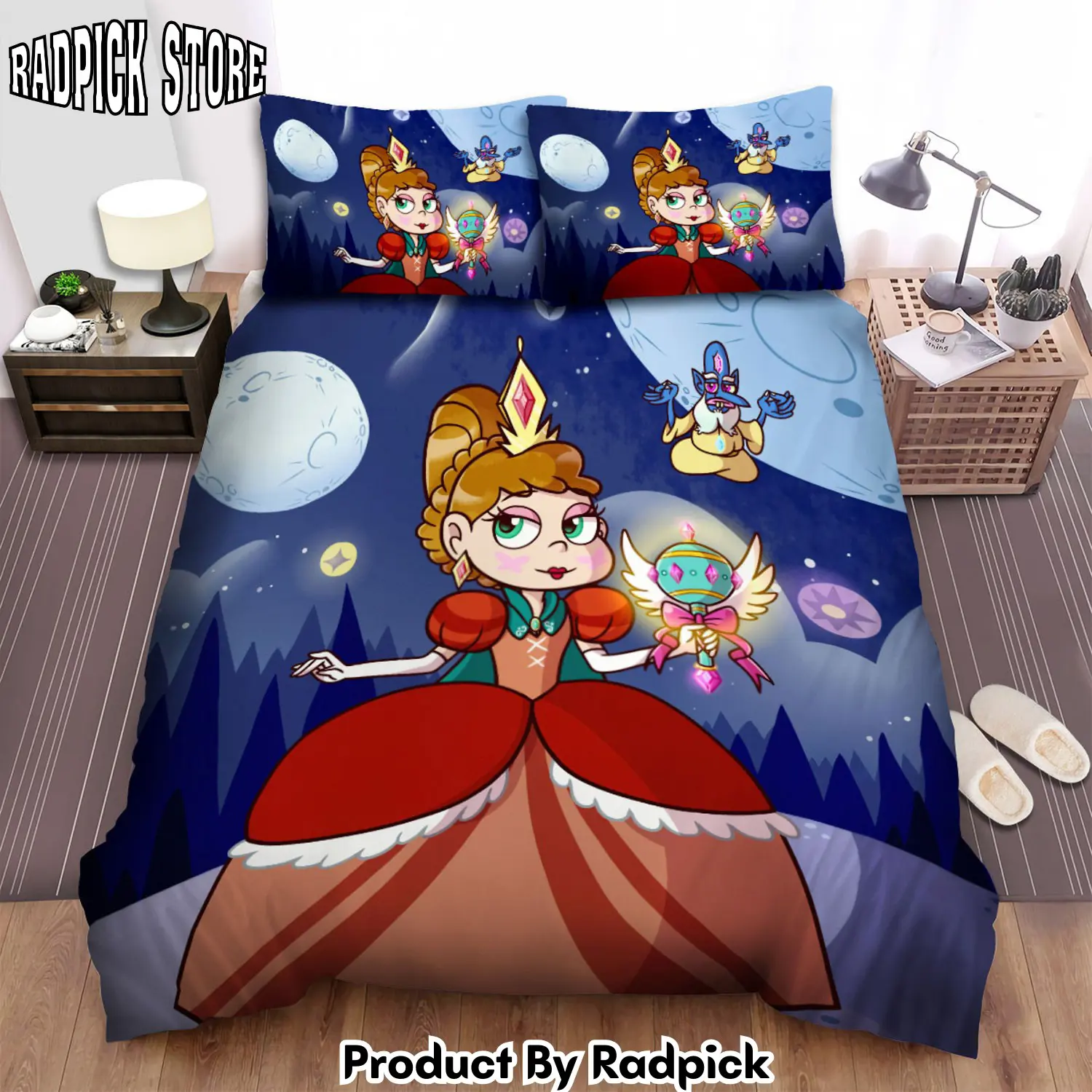 Radpick star vs the forces of evil queen moe bed sheets spread duvet cover bedding sets rp3272014